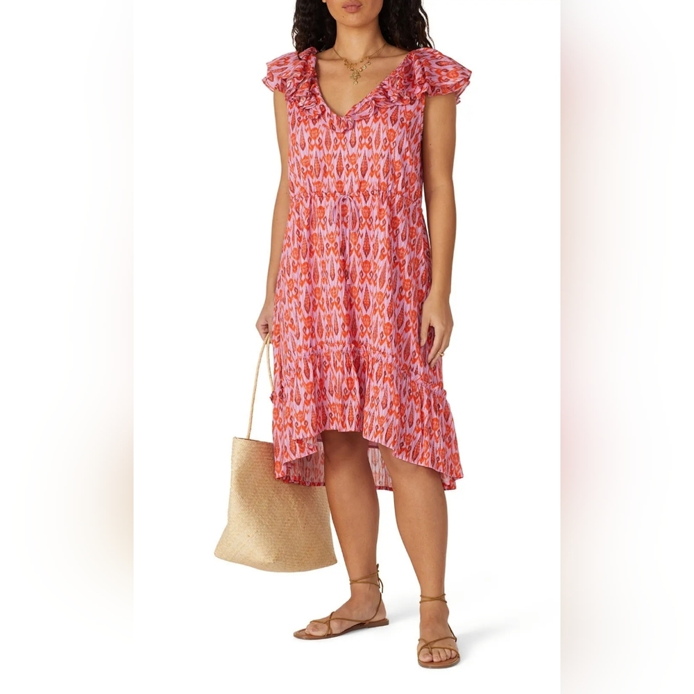 Figue Tahlia Dress Toledo Ikat Pink, Large FIGUE3044117C50116 - Picture 11 of 12